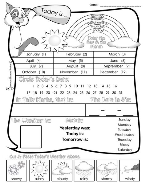 Morning Calendar  is one of the most fun times in the classroom, isn't it?  Especially, when you keep it interactive.  Anytime children g... Calendar Worksheets Kindergarten, Calendar Time Kindergarten, Circle Time Calendar, First Grade Calendar, Morning Circle Time, Kindergarden Math, Free Morning Work, Morning Calendar, Popcorn Popping