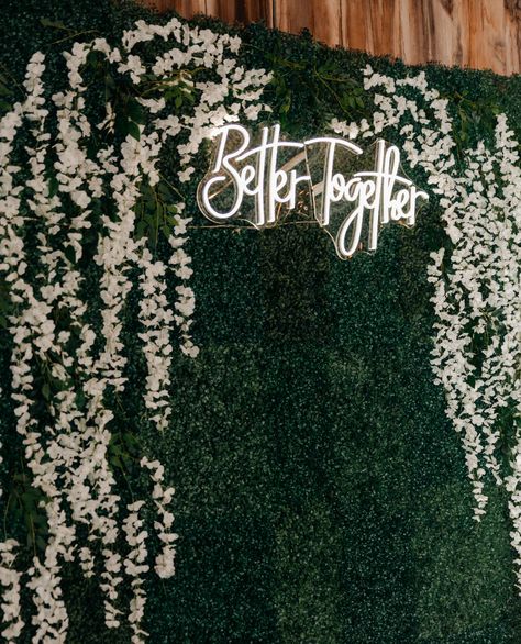 Whether you use our "Better Together" sign or bring your own, our Photobooth backdrop is the perfect place for you and your guests to get beautiful pictures! #kcbride #kansascitybride #missouriwedding #fiance #loveatfirstsight #barn #barnvenue #weddingvenue #ranch #missouriranch #rusticwedding #loveisintheair #sunsetpics #barnweddings #heritageranchmo #weddingday #kcweddings #ceremony #reception #barnwood #kcweddings #weddingphotographer #bride #kc #eabride #perfectweddingguide Better Together Wedding Backdrop, Better Together Photo Booth, Wedding Photobooth Background, Better Together Sign, Wedding Photo Booth Backdrop, Photobooth Backdrop, Photo Booth Backdrop Wedding, Wedding Reception Backdrop, Wedding Photo Booth