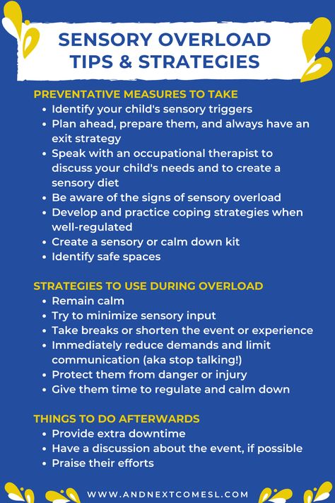 Sensory Overload Parent, Sensory Overload Activities, Sensory Dysregulation, Sensory Processing Disorder Symptoms, Sensory Integration Activities, Aba Resources, Sensory Seeking, Sensory Kids, Behavior Incentives