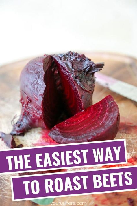 Easiest way to roast beets without washing, peeling or cleaning them.  Get juicy perfectly tender beets in just minutes with this simple cooking trick!  This perfect for meal prep.  Keep these #beets in the fridge for the week ahead! #plantbased #vegan #cookingtrick #mealprep #vegetables #easyrecipe How To Roast Beets, Roast Beets, Vegan Basics, Cooking Beets, Beet And Goat Cheese, Raw Beets, Fresh Beets, Healthy Vegetable, How To Roast