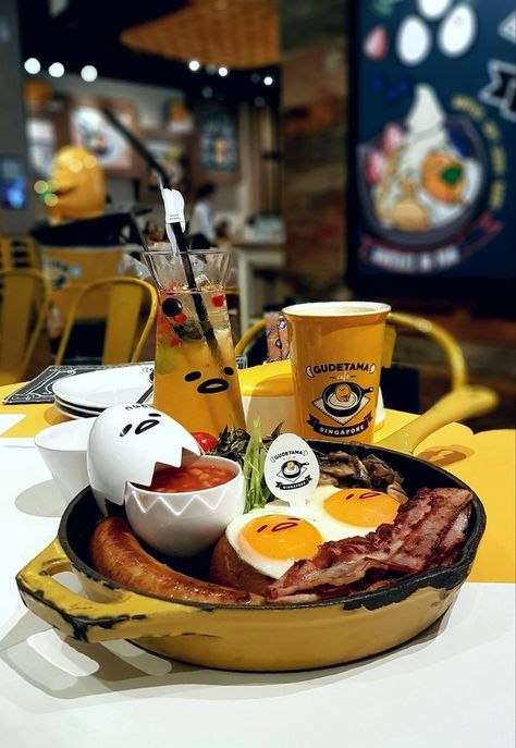 Gudetama Cafe, Taco Cake, Cafe Japan, 귀여운 음식 그림, Food O, December 26, Kawaii Food, Food Humor, Pretty Food