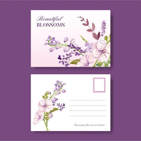 Postcard template with wild flowers conc... | Free Vector #Freepik #freevector #green-flower #birthday-flowers #green-floral #watercolor-vintage Wedding Watercolor, Most Popular Flowers, Watercolor Vintage, Postcard Template, Greeting Card Template, Wedding Banner, Flower Green, Wild Free, Wreath Watercolor