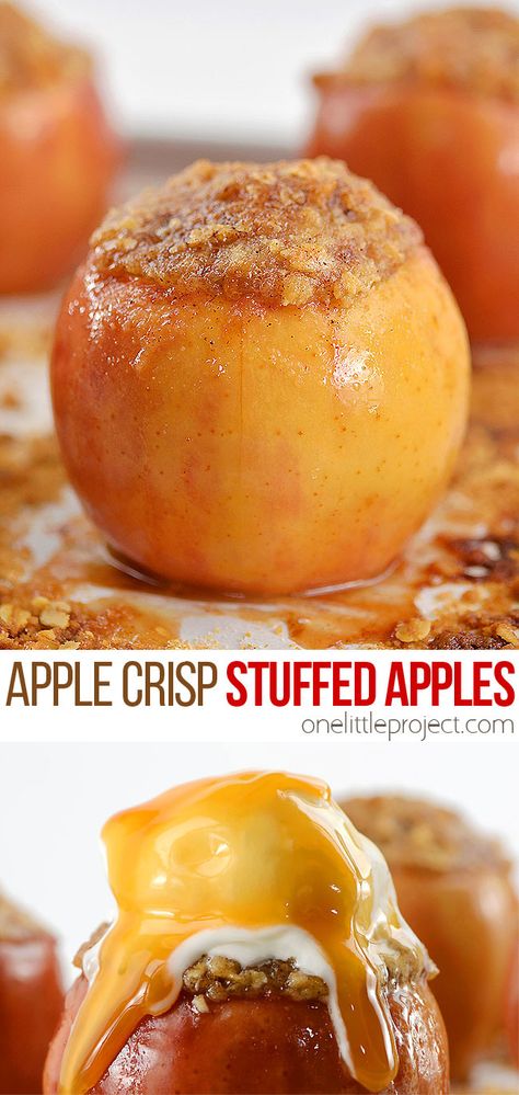 Stuffed Apples, Impressive Dessert, Easy Apple Crisp Recipe, Apple Crisp Easy, Gooey Caramel, Impressive Desserts, Fall Comfort Food, Apple Dessert Recipes, Apple Crisp Recipes