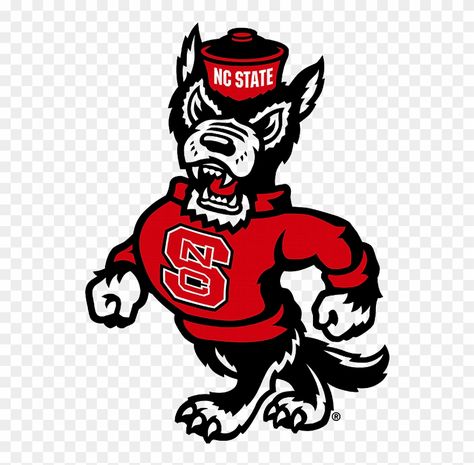 Nc State Basketball, Baseball Camp, Angry Wolf, Nc State University, Logo Clipart, North Carolina State University, Nc State Wolfpack, Easy Patterns, Football Team Logos