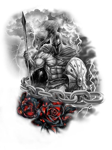 Pin on Finalistas 2 Viking Warrior Tattoos, Warrior Tattoo Sleeve, Gladiator Tattoo, Viking Tattoo Sleeve, Spartan Tattoo, Warrior Tattoos, Greek Tattoos, Warrior Tattoo, Hand Tattoos For Guys