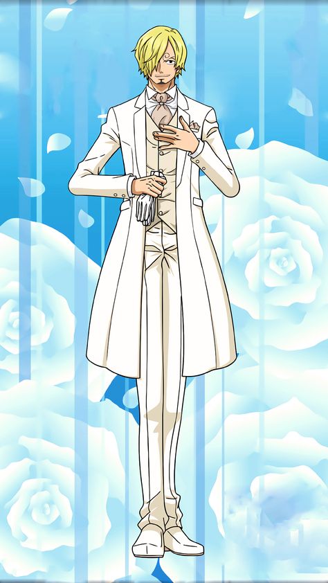 Sanji Whole Cake Island wedding outfit Sanji Nami, Sanji Zoro, Zoro X Sanji, One Piece Sanji, Island Outfit, Sanji Vinsmoke, Vinsmoke Sanji, One Piece Stuff, Straw Hat Pirates