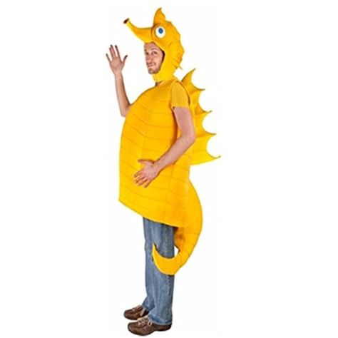 Mocgek Yellow Hippocampus Marine Animals - Brought to you by Avarsha.com Sea Horse Costume, Seahorse Costume, Under The Sea Costumes, Sea Creature Costume, Finding Nemo Costume, Nemo Costume, Sea Costume, Horse Costume, Fish Costume