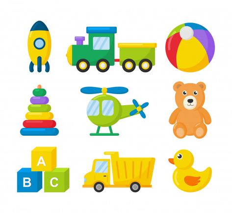 Conjunto de ícones de brinquedos de tran... | Premium Vector #Freepik #vector #car #school #travel #icon Rocket Balloon, Toddler Organization, School Illustration, Baby Icon, Cartoon Toys, Baby Clip Art, Animation Tutorial, Baby Bear Baby Shower, Birthday Design