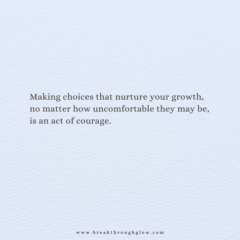 Making choices that nurture your growth, no matter how uncomfortable they may be, is a true act of courage. Each decision that pushes you beyond your comfort zone is a step towards a more resilient and empowered you. What’s one growth-oriented choice you have made recently? How did it challenge you, and what have you learned? Let me know in the comments���👇🏽 #growth #couragetochange #empowerment Growth Requires Change Quotes, Uncomfortable Quote, Growth Is Uncomfortable, Making Choices, Courage To Change, Change Quotes, No Matter How, Comfort Zone, Bitter