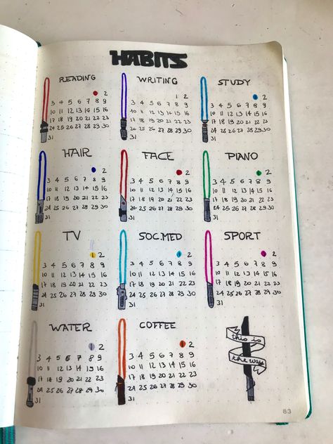 Star Wars Journal Ideas, Star Wars Bujo, Star Wars Bullet Journal, Bujo Simple, 2025 Bujo, Bujo 2025, 2024 Bujo, Bullet Journal Ideas Templates, Bullet Journal Notebook