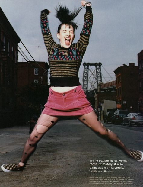 Riot Grrrl Fashion, Ying Gao, Feminist Punk, Riot Grrl, Kathleen Hanna, Riot Grrrl, Women In Music, I'm With The Band, Badass Women