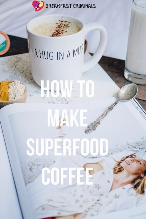 Superfood Coffee Recipe, Coconut Oil Coffee Creamer, Coconut Oil Coffee Benefits, Cacao Coffee, Coconut Oil Coffee Recipe, Superfood Coffee, Coconut Oil Coffee, Coconut Oil Recipes, Turmeric Recipes