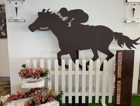 Racehorse Entrance - Ace Props and Events Horse Racing Decor, Jockey Birthday Party Horse Racing, Horse Races Themed Party, Night At The Races Decorations, Horse Race Decorations, Horse Race Party, Horse Racing Party Theme, Melbourne Cup Decorations, Kentucky Derby Decorations