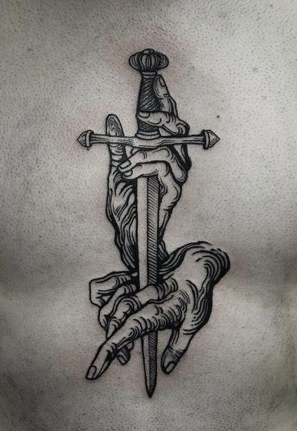 Horror Tattoo Ideas, Goth Tattoos, Etching Tattoo, Woodcut Tattoo, Medieval Tattoo, Engraving Tattoo, Tattoo Sleeves, Feminine Tattoo, Horror Tattoo