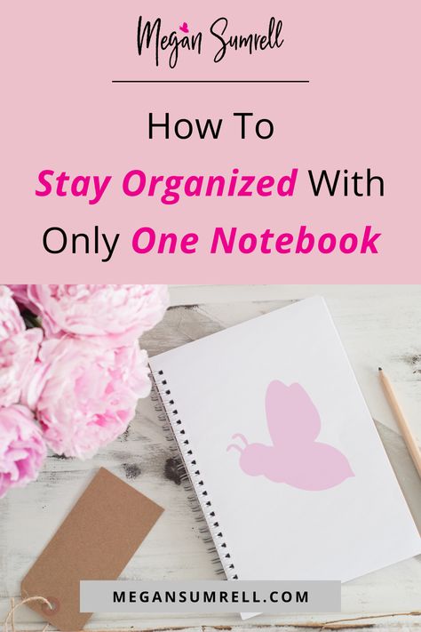 Be honest. How many notebooks are you using at any given time? Do you have them in your car, purse, and multiple places in your house? Today I’m going to share one of the tools that I use. The “One Notebook” system. You only need two things to make this work: One (and only one) notebook, and a processing system for your notebook Learn how to use this simple notebook planning system in my latest blog post! Turn Notebook Into Planner, How To Organize Your Life In A Notebook, How To Organize Notebooks, Organization Notebook Ideas, Using A Notebook As A Planner, Notebook Sections Ideas, 5 Subject Notebook Organization, How To Organize Your Notebook, Plan Notebook Ideas