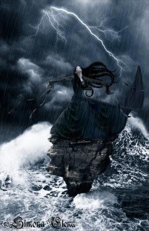 Storm bringer Sea Witch, Goth Art, Dark Gothic, Gothic Beauty, Arte Fantasy, Dark Beauty, Gothic Art, A Storm, A Rock