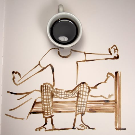 Christoph Niemann, Coffee Artwork, 광고 디자인, Quirky Illustration, Coffee Wallpaper, Coffee Painting, Coffee Poster, Coffee Photography, Coffee Design