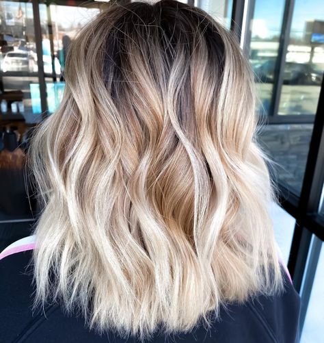 Hair Melt, Wavy Or Curly Hair, Root Melt, Foil Highlights, Bright Sunshine, Blonde Hair Inspiration, Hair Appointment, Blonde Hair With Highlights, Hair Color And Cut