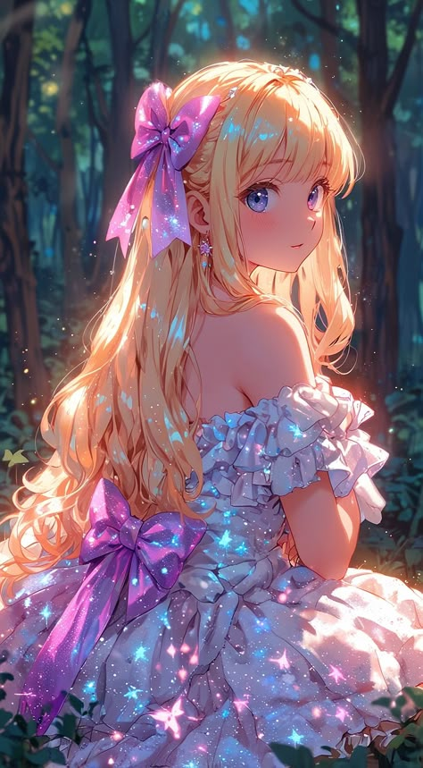 Anime Princess Wallpaper, Pretty Anime Art, Anime Girlies Wallpaper, Anime Girlies Drawing, Anime Princess Art, Anime Princess Beautiful, Blonde Princess, Female Anime Characters, Cute Wallpapers For Android