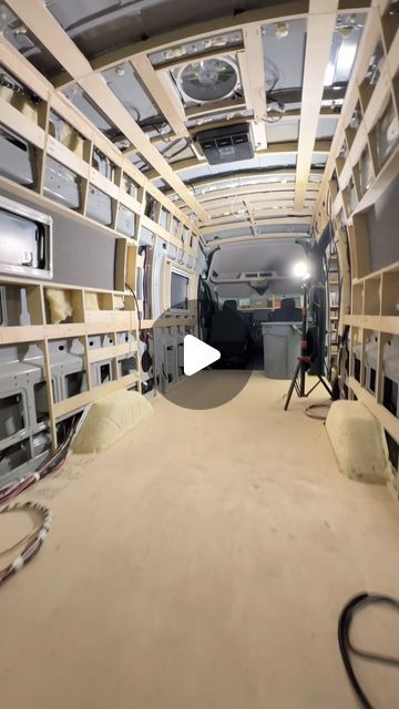 Cargo Van Conversion Ideas Layout, Step Van Conversion, Sprinter Van Interior Ideas, Campervan Insulation, Van Conversion Walls, Campervan Interior Ideas, Sprinter Van Conversion Layout, Vanlife Ideas, Custom Subwoofer Enclosure