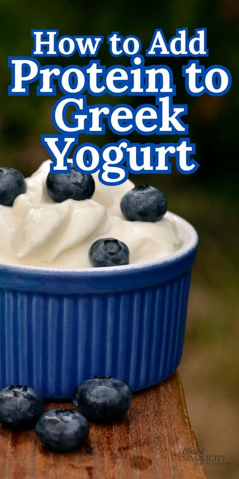 How to add Protein to Greek Yogurt Protein Powder In Yogurt, Yogurt Add Ins Healthy, Benefits Of Greek Yogurt For Women, Greek Yogurt With Protein Powder, Yogurt And Protein Powder Recipe, Greek Yogurt Add Ins, Protein Yogurt Recipes, Fluffy Yogurt Recipe, Plain Greek Yogurt Recipes Healthy