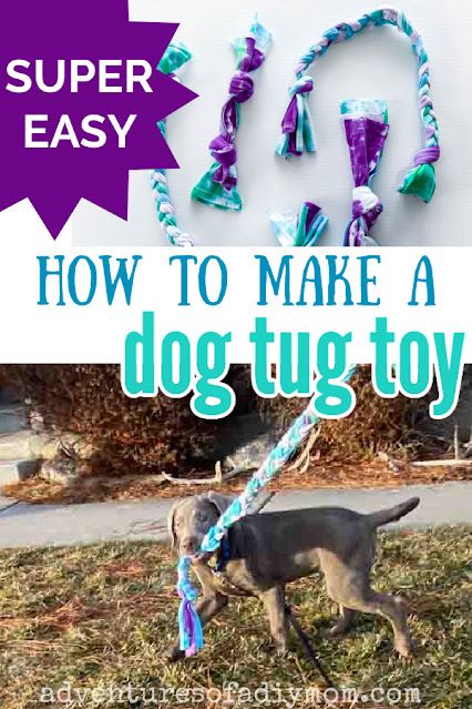 How to make EASY dog tug toys from old t-shirts. Dog Toys Diy Homemade, Dog Toys Homemade, Diy Dog Accessories, Handmade Dog Toys, Dog Tug Toy, Homemade Dog Toys, Indestructible Dog Toys, Diy Pet Toys, Pet Diy