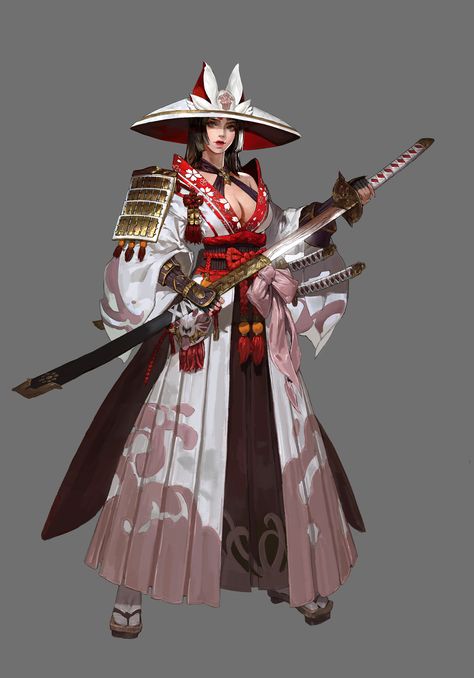 ArtStation - Sakura samurai Sakura Samurai, Samurai Concept, Samurai Clothing, Japanese Art Modern, Female Samurai, Chinese Warrior, Samurai Artwork, Twitter Link, Shadow Warrior