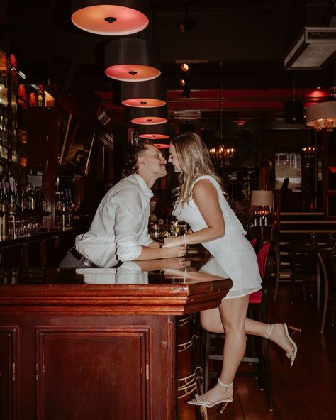 Part one of this super fun engagement session coming at you with all the speakeasy vibes! 🍸 When A told me she wanted to shoot at the Columbia Steakhouse & Bar, I was SO excited to be photographing in a spot totally outside the norm. Not only was the location unique, but it also pushed me to get creative with my approach. With minimal lighting, I knew right away I’d be going for that high-flash, paparazzi-style look. Working solely with my on-camera flash was such a fun challenge, and I’m be... Speakeasy Vibes, Fun Engagement Photos, Minimal Lighting, Camera Flash, Jackson Hole, Fun Challenges, Engagement Photoshoot, So Excited, Engagement Session