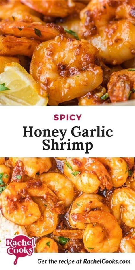 With crispy bits of golden brown fried garlic and a smoky sweet sauce, spicy garlic shrimp are zesty and amazingly good! You’re going to love this shrimp recipe! Tender seasoned shrimp are spicy and smoky and drenched in a rich sweet, citrus sauce composed of honey, butter, and lemon juice. The sauce complements the shrimp perfectly. This meal can be prepared in less than a half hour. You’ll need a good-sized skillet and that’s about it. Pasta Angel Hair, Citrus Sauce, Seasoned Shrimp, Honey Shrimp, Jasmine Rice Recipes, Sweet And Spicy Shrimp, Spicy Garlic Shrimp, Fried Shrimp Recipes, Spicy Shrimp Recipes