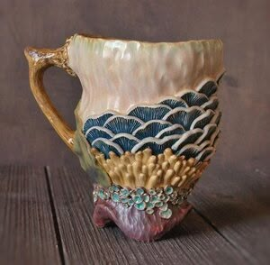 Nature Inspired Ceramics, Cactus Pottery, Organic Ceramics, Ceramic Inspiration, Pottery Handbuilding, Keramik Design, Clay Mugs, Functional Pottery, Pottery Crafts