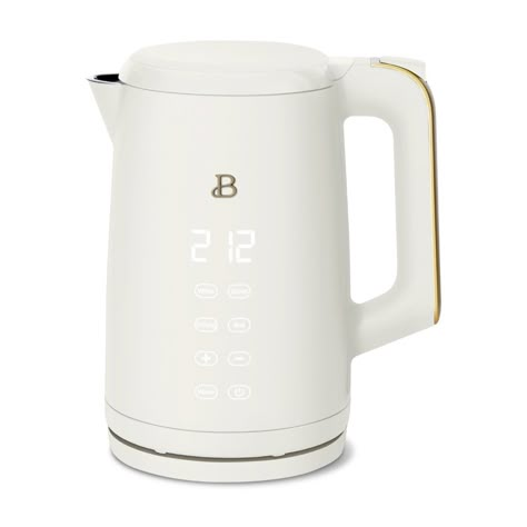 Free 2-day shipping. Buy Beautiful 1.7L One-Touch Electric Kettle, White Icing by Drew Barrymore at Walmart.com Beautiful Kitchenware, Electric Tea Kettle, White Icing, Black Sesame, Drew Barrymore, Tea Kettle, Small Kitchen Appliances, Electric Kettle, Kitchen Counter