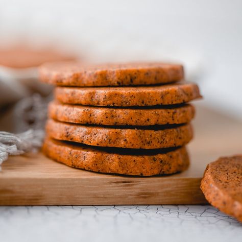 Thai Tea Shortbread Cookies Spiced Zucchini, Orange Food Coloring, Happy As A Clam, Dessert Tea, Best Butter, Thai Tea, Tea Cookies, Spice Tea, Chai Spice