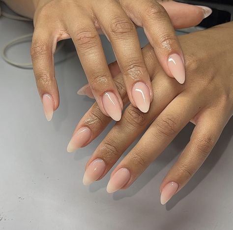 Classy Almond Nails, Natural Nails Manicure, Acrylic Nails Nude, Natural Acrylic Nails, Gel Toe Nails, Subtle Nails, Her Nails, Casual Nails, Work Nails