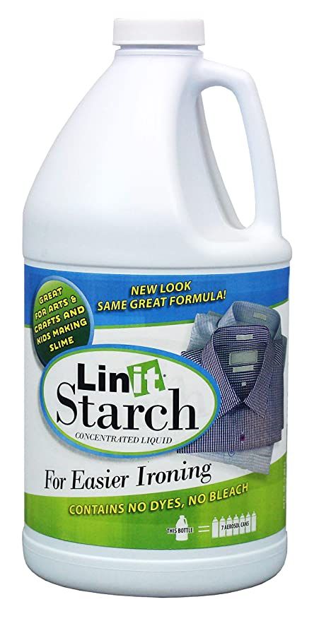 Linit Starch Crisp Classic Finish- 64 oz. Starch For Ironing, Make Slime For Kids, Fabric Starch, Liquid Starch, Spray Starch, Wrinkle Release, Starch Solution, Silly Putty, How To Make Slime