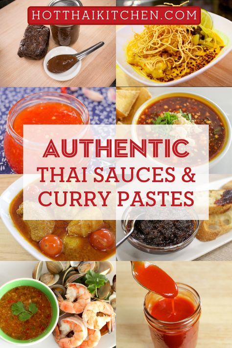 Thailand Food Recipes, Thai Food Recipes Authentic, Thai Sauces, Thai Sauce Recipe, Tai Food Recipes, Thai Stir Fry Sauce, Authentic Thai Recipes, Asian Condiments, Hot Thai Kitchen