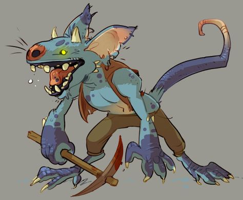 Goblin Character Design, Goblin Art, Cat Character, Fantasy Races, Monster Design, Creature Concept Art, Creature Concept, Drawing Reference Poses, Creature Design