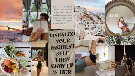 Mood board Cant Stop Thinking, Vision Boards, 2024 Vision Board, 2024 Vision, Daily Routine, Mood Boards, Dreaming Of You, Make Your Own, Photo Wall