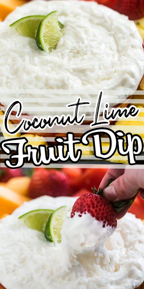 Cream Cheese Fruit Dip Recipe, Fruit Dip Recipe, Marshmallow Fluff Recipes, Cream Cheese Fruit Dip, Lime Fruit, Fruit Dips Recipes, Lime Cream, Fluff Recipe, Sweet Dips