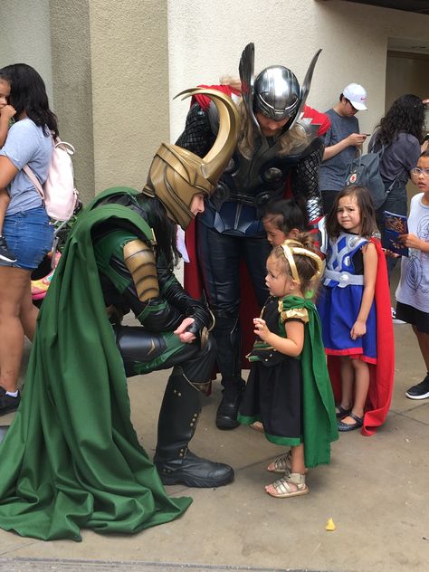 Thor and Loki at Disneyland California Adventure Loki Disneyland, Disneyland Loki, Medieval Oc, Marvel Bunch, Thor And Loki, Marvel Pins, Adoptable Oc, Loki Cosplay, Disneyland California Adventure