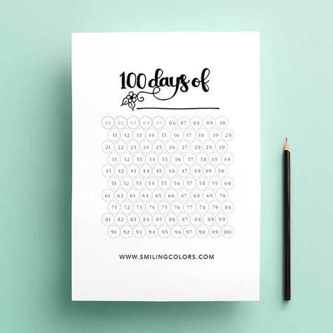 Workout Calendar Printable, Countdown Calendar Printable, Fitness Journal Printable, Habit Tracker Printable, Goal Tracking, 100 Day Challenge, Bullet Journal Printables, Workout Calendar, Habit Trackers