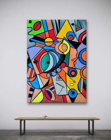 150x190 oeuvre XL peinture ARTISTSQUARE art moderne peinture acrylique peinture abstraite idée cadeau photos peinture surdimensionnée tableau mural grand - Etsy UK Pen Ideas, Cubist Paintings, Modern Pop Art, Abstract Art Inspiration, Tableau Art, Art Moderne, Art Works, New Art, Modern Art