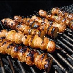 Skewered Grilled Potatoes - Allrecipes.com Wedges Recipe, Grilled Potatoes, Potato Sides, Potato Side Dishes, How To Cook Potatoes, Potato Wedges, On The Grill, Potato Dishes, Red Potatoes