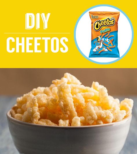 Homemade Cheetos, Cheetos Recipe, Homemade Chips, Diy Snacks, Diy Tumblr, Junk Food Snacks, Snack Foods, Food Snacks, Homemade Snacks