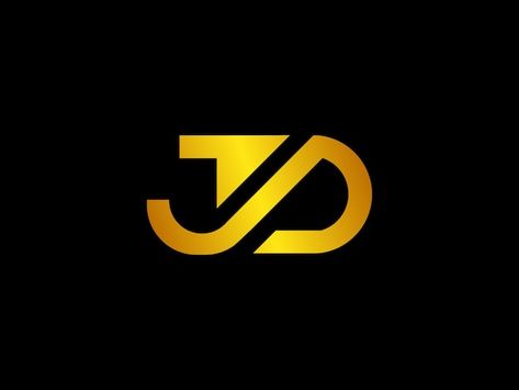 Jd design a logo | Premium Vector #Freepik #vector #graphic-design #logos #tech-logo #real-estate-logo Jd Logo Design, Roofing Logo, Car Logo Design, Visit Card, Tech Logo, Logo Real, Estate Logo, Food Poster Design, Media Logo