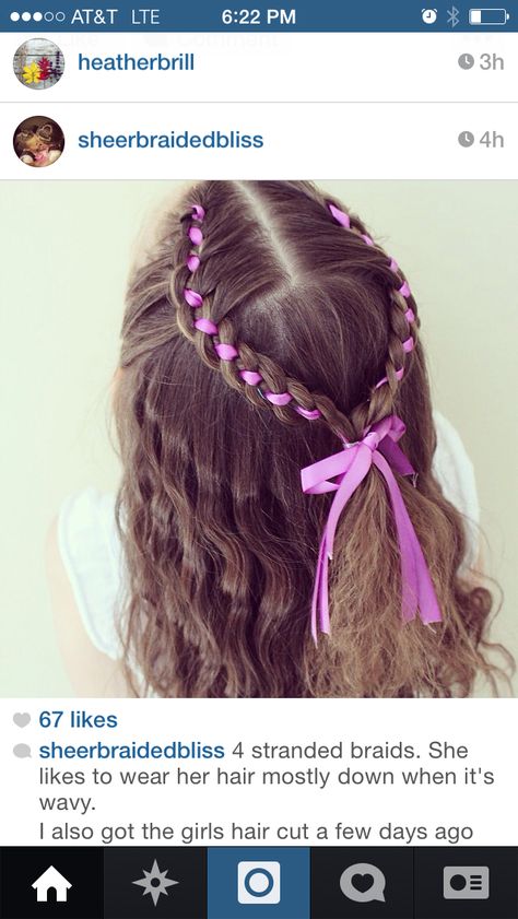 Easter Braided Hairstyles, Braids Tied With Ribbon, Ribbon In Braided Hair, Braided Ribbon In Hair, Hair Braid With Ribbon, Ribbon Braid Hairstyle, Ribbon In Braids, How To Braid Ribbon Into Hair, Hair Braids With Ribbon