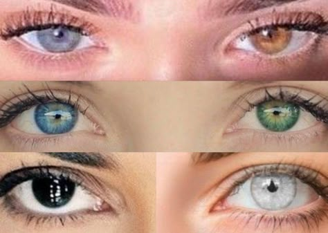 Pretty Eyes Color, Heterochromia Eyes, Eye Color Chart, Rare Eyes, Beautiful Eyes Color, Eye Makeup Pictures, Most Beautiful Eyes, Nose Job, Aesthetic Eyes