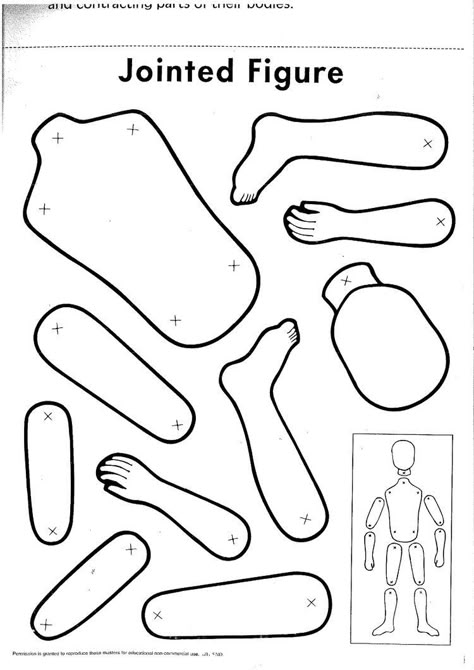 Jointed Paper Dolls, Paper Puppets Printable, Puppet Template, Paper Doll Printable, Doll Puppet, Printable Paper Dolls, Doll Template, Paper Doll Printable Templates, Paper Puppets