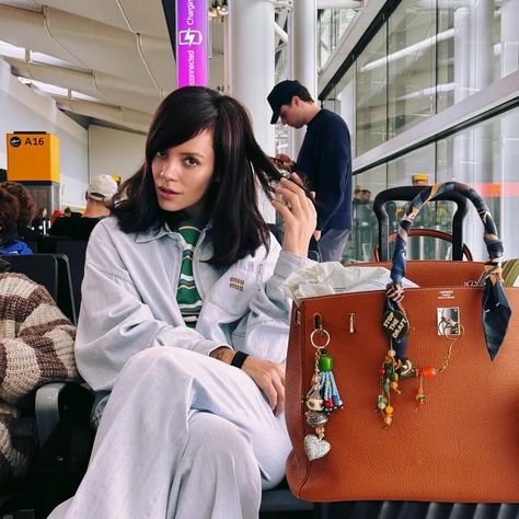 Lily Allen and Dua Lipa Are Backing the "Dated" Bag Charms Trend | Who What Wear UK Bag Charms Aesthetic 2024, Bag Charm Trend, Bag Charms Aesthetic, Charms Aesthetic, Fendi Monster, Lily Allen, Girl Trends, Lulu Guinness, Wicker Bags