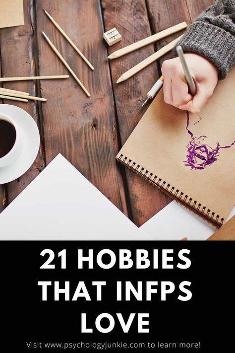 Want to find a new project or obsession? Find one in this list of hobbies that INFPs tend to love! #INFP #MBTI #Personality Infp Hobbies, Introvert Hobbies, Infp Facts, Infp Personality Traits, Infp Quotes, Infp Problems, Infp Mbti, List Of Hobbies, Infp T Personality