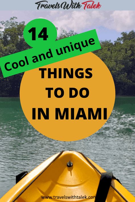 There are tons of fun and unique things to do in Miami in any season. Miami, the self-proclaimed Magic City, is indeed magical when you roam its botanical gardens, many sparkling beaches and quirky neighborhoods. Unique Things To Do In Miami, Miami Florida Things To Do, Things To Do In Miami Florida, Miami Trip, Things To Do In Miami, Florida Travel Guide, Miami Travel, Usa Cities, Magic City